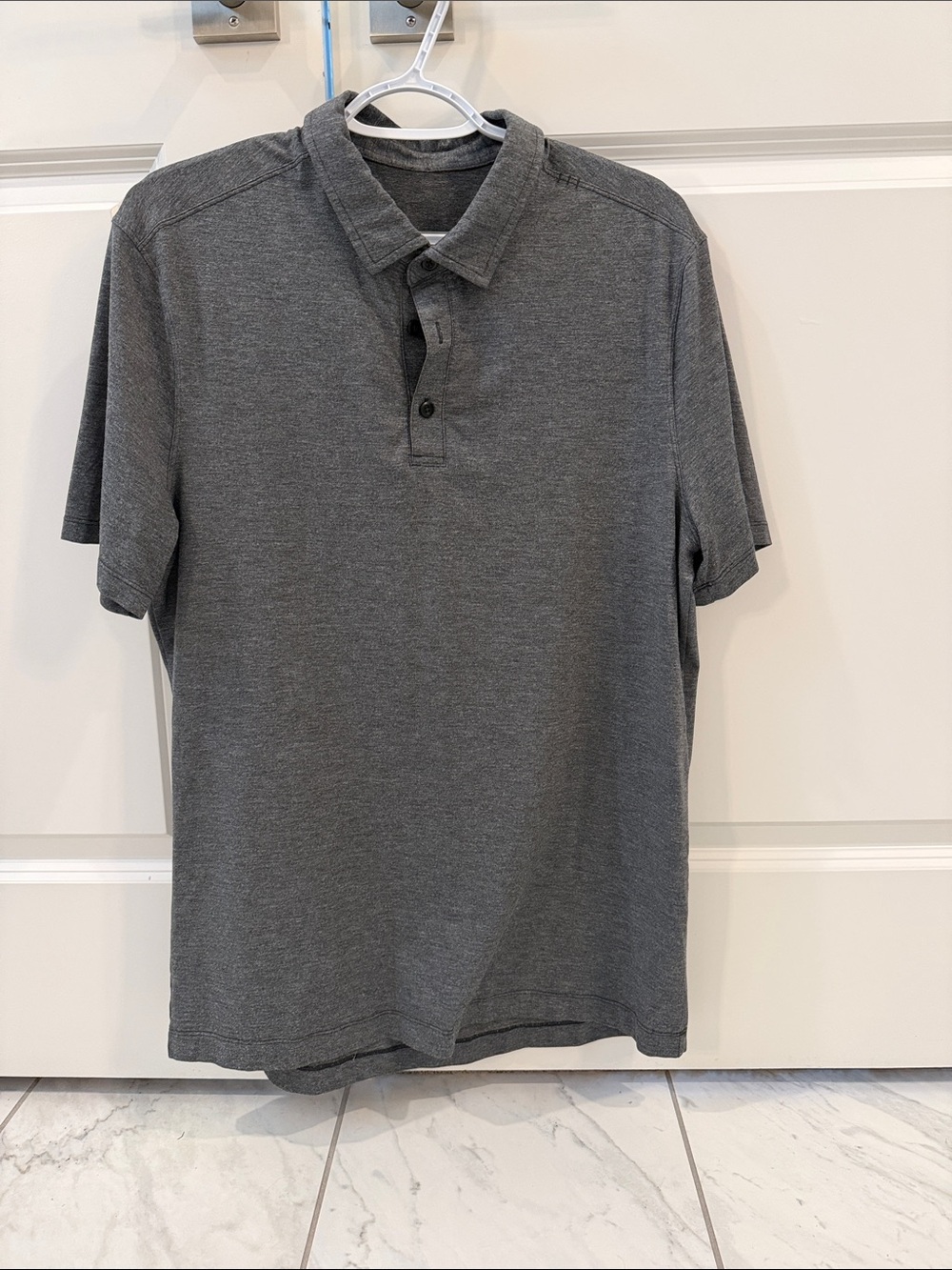 lululemon athletica Men's Heather Charcoal Polo